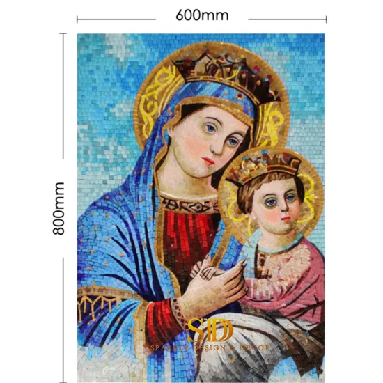 Colorful Stained Glass Mosaic Mural Customized Glass Mosaic Artwork for Sale