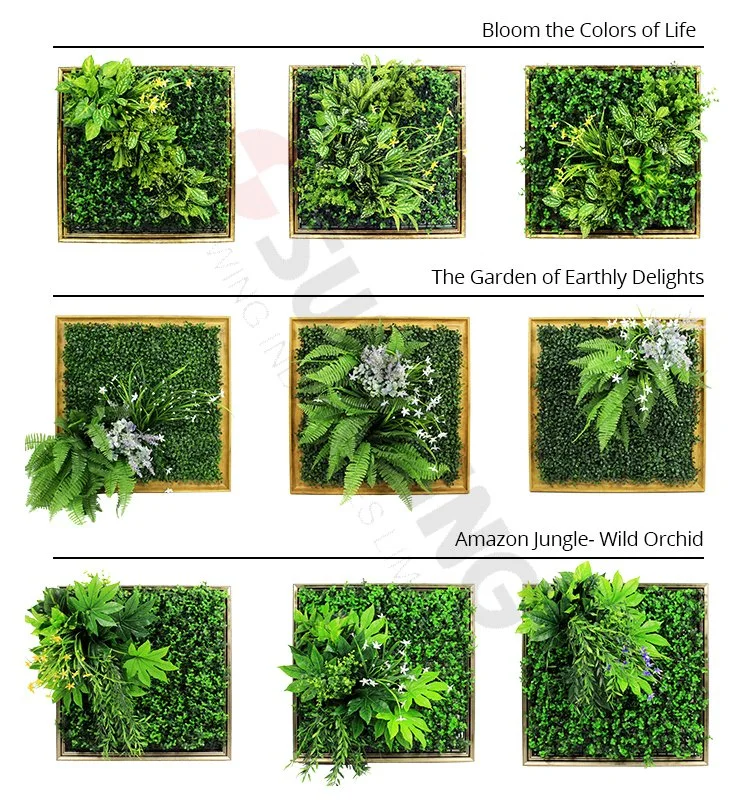 Hot Products UV Protected Vertical Wall Garden Art with Foliage